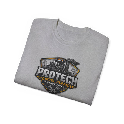 ProTech Diesel Repair Shield Tee | Truck Mechanic Logo Shirt