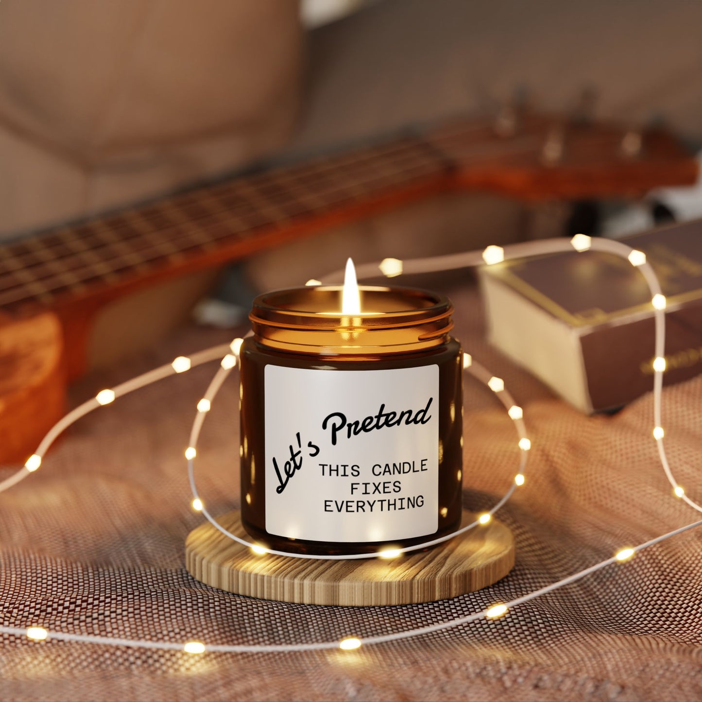 Scented Soy Candle (Amber Jar)