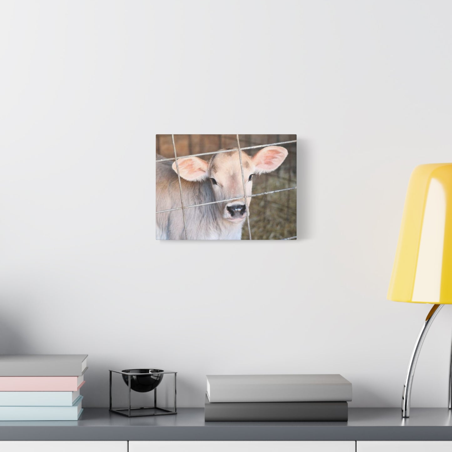 Calf Portrait Canvas | Matte Stretched Wall Art