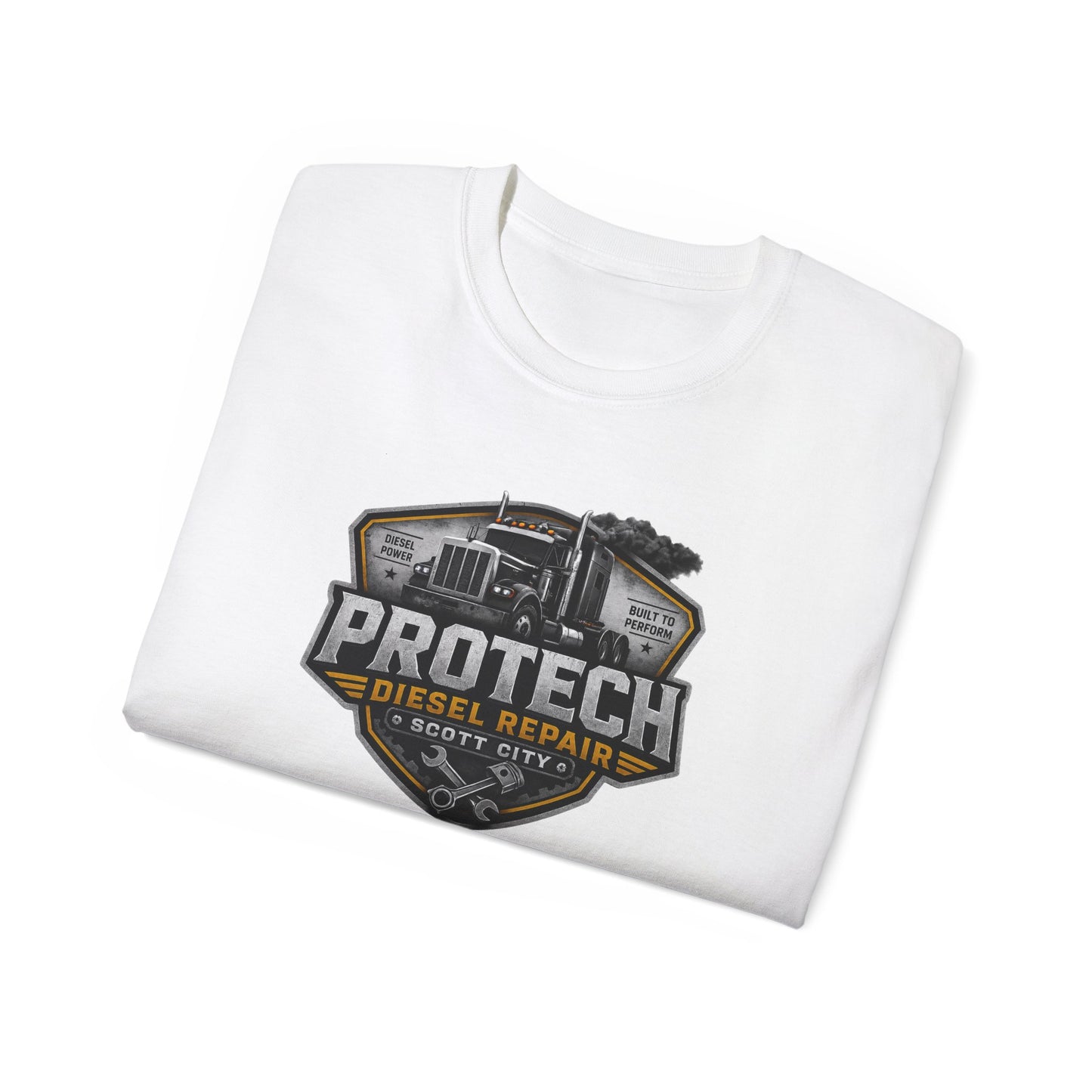 ProTech Diesel Repair Shield Tee | Truck Mechanic Logo Shirt