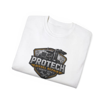 ProTech Diesel Repair Shield Tee | Truck Mechanic Logo Shirt