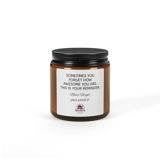 Scented Soy Candle (Amber Jar)