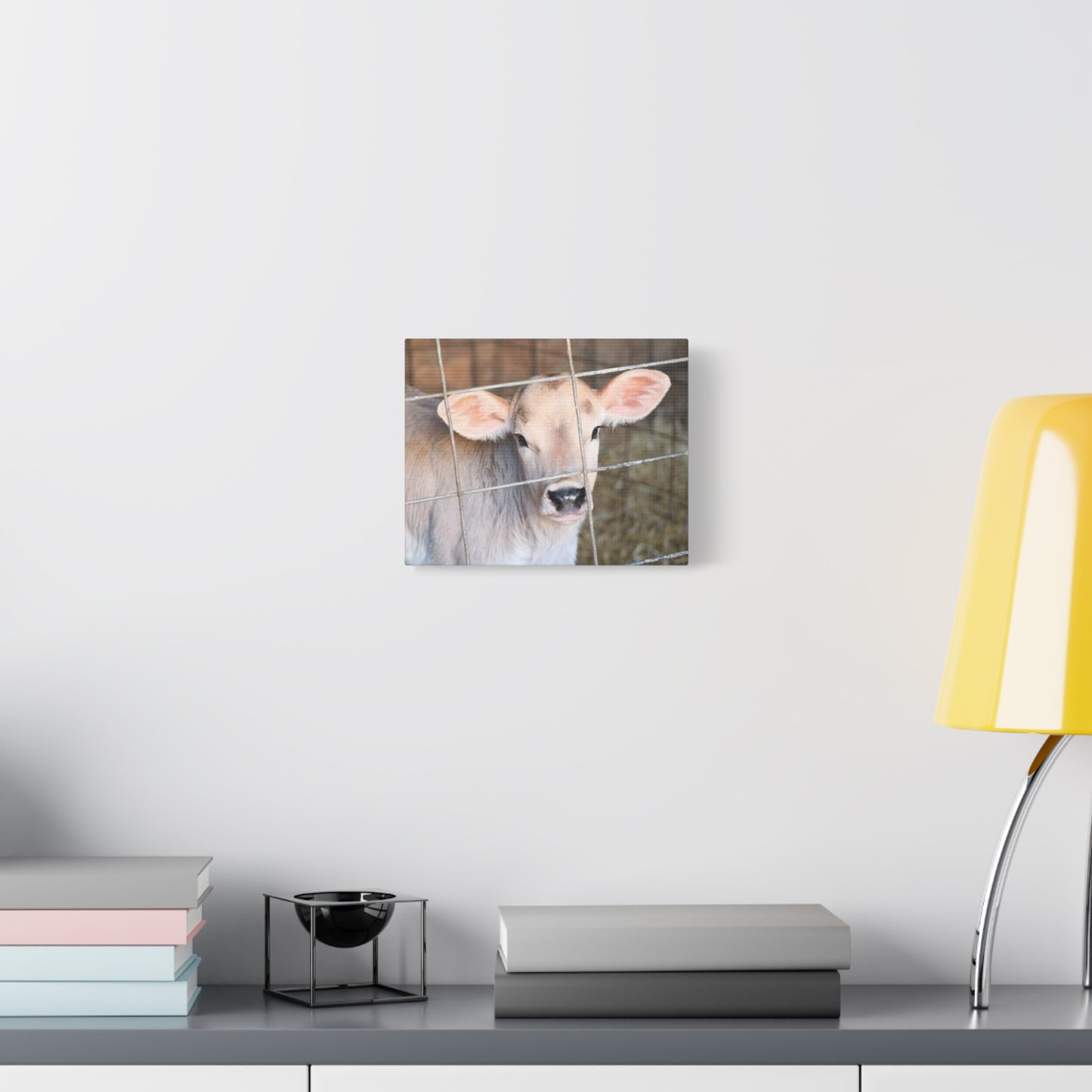 Calf Portrait Canvas | Matte Stretched Wall Art