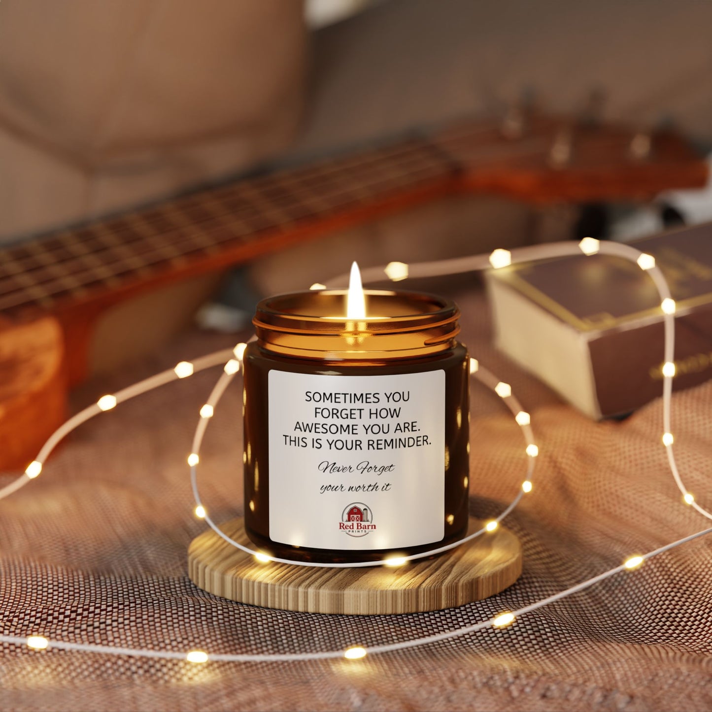 Scented Soy Candle (Amber Jar)