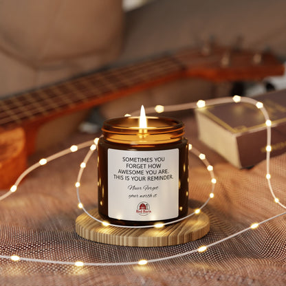 Scented Soy Candle (Amber Jar)