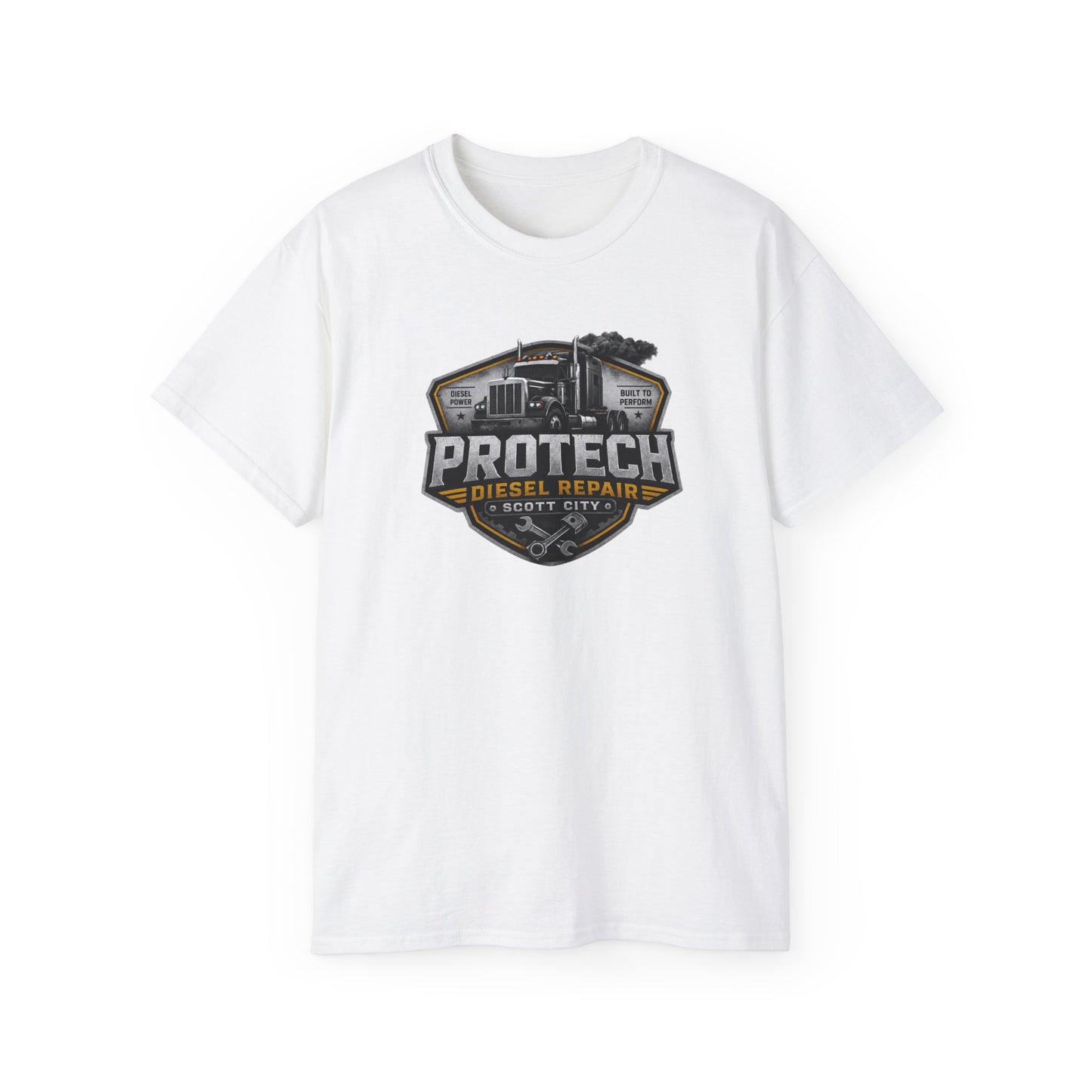 ProTech Diesel Repair Shield Tee | Truck Mechanic Logo Shirt